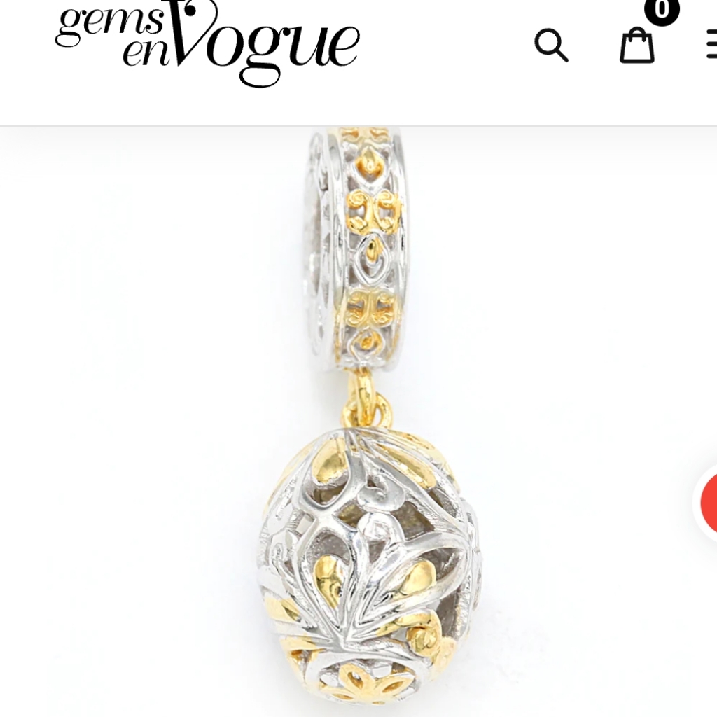 Gems En Vogue Egg Drop Charm